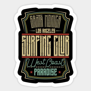 Santa Monica Surfing Club Sticker